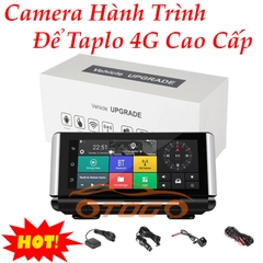 Camera Hành Trình Để Taplo Kết Hợp Camera Lùi, 4G Phát Wifi Smart Android