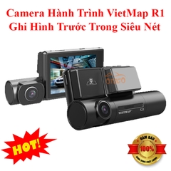 Camera Hành Trình VietMap R1 Chính Hãng , Ghi Hình Trước Và Trong Xe Cao Cấp