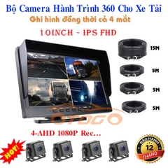 Camera Hành Trình 360 Ghi Hình 4 Mắt Cho Xe Tải Và Xe Khách