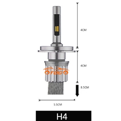 Bóng Đèn Led H11 Siêu Sáng 2 Chế Độ Mầu Cao Cấp