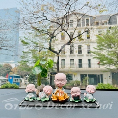 Set 5 Chú Tiểu Tọa Lá Sen Cao Cấp