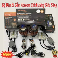 bộ đèn bi gầm aozoom siêu sáng