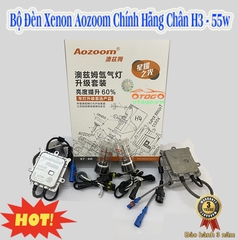 đèn xenon AOZOOM 55w chân h3 siêu sáng