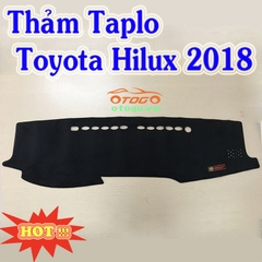 Thảm Taplo Nhung Cao Cấp Toyota Hilux 2018