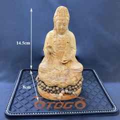 kích thước tượng quan âm gỗ 14.5cm