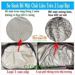 so sánh bạt vải dù loại 1 và loại 2