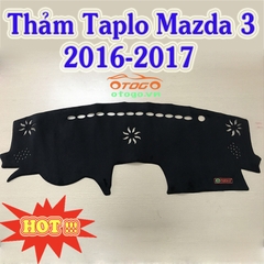 Thảm Taplo Nhung Cao Cấp Mazda 3 - 2016-2017