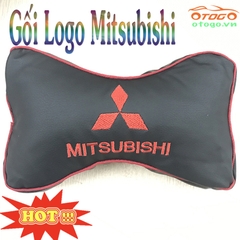 Gối Tựa Đầu ô tô Logo xe Mitsubishi