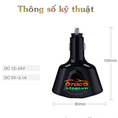 tẩu sạc trên xe hơi