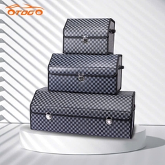 Hộp Đựng Đồ Da Cao Cấp Để Ô Tô, Có Thể Gấp Gọn