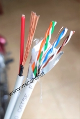 Dây cáp mạng Cat5e FTP kèm dây nguồn Superlink