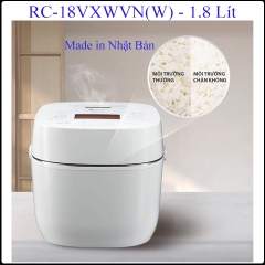 Nồi cơm áp suất cao tần Toshiba 1.8L RC-18VXWVN(W)