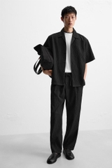 QD2501 - Z.RA QUẦN HOA VĂN NỔI DÁNG RELAXED FIT