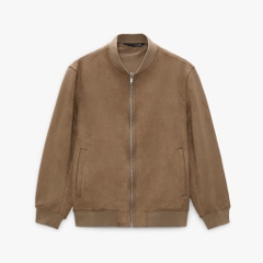 AK2332 - Z.RA FAUX SUEDE LEATHER BOMBER JACKET