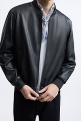 AK2441 - Z.RA FAUX LEATHER BOMBER JACKET