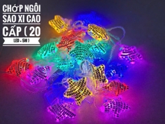 Đèn led châu xi, trái tim xi, ngôi sao xi siêu sáng (20 trái = 5 mét)