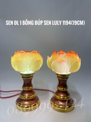 ĐÈN THỜ LƯU LY CAO CẤP 1194 CAO 19CM GIÁ BÁN 1 CẶP