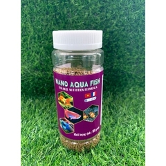 Thức ăn cá Nano Aqua Fish (100g), cám cho cá nhỏ, cung cấp đầy đủ dinh dưỡng thiết yếu cho cá 7 màu, váy, ngựa....