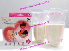 Hộp 60 túi trữ sữa mẹ 210ml có cảm ứng nhiệt MUM'S CARE (Made in Korea)