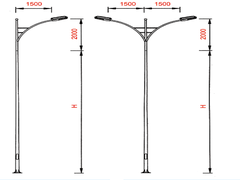 Cột đèn cao áp TL02