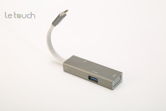 LE TOUCH USB 3.0 TYPE-C VGA HUB - GREY