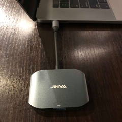 CỔNG CHUYỂN JINYA USB TYPE-C  3 IN 1 ADAPTER  HDMI- MACBOOK