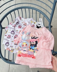 - SET 2 BỘ BÉ GÁI XƯỢC LABUBU SUPER hồng trắng