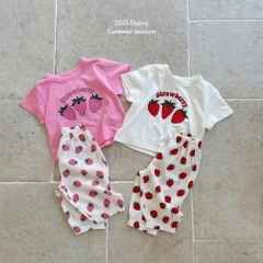 - SET 2 BỘ BÉ GÁI DÂU TÂY HỒNG QUẦN BOMBER