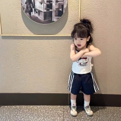 - BỘ BÉ GÁI 2S KITTY TRẮNG QUẦN THAN