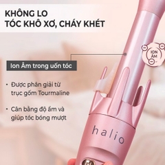 Máy uốn tóc tự xoay ion âm Halio Auto Rotating Hair Curler