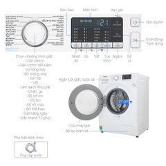 Máy giặt cửa trước Samsung 8 kg WW80J52G0KW/SV