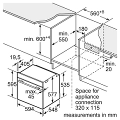 Lò nướng âm Bosch HBG633BB1B