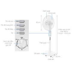 Quạt đứng Toshiba F-LSA10(W)VN