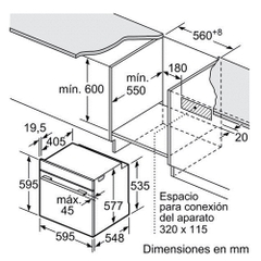 Lò nướng âm Bosch HBG635BB1