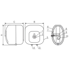 Máy nước nóng gián tiếp Ferroli CUBO 15L