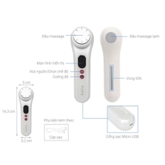 Máy đẩy tinh chất dưỡng trắng nóng lạnh Halio Ion Hot & Cool Beauty Device