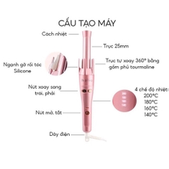 Máy uốn tóc tự xoay ion âm Halio Auto Rotating Hair Curler