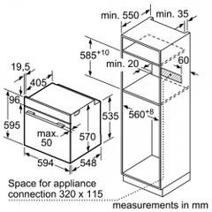 Lò nướng âm Bosch HBG634BB1B