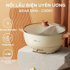 Nồi lẩu điện uyên ương Bear DHG-C50K1