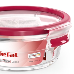 Hộp thủy tinh tròn Tefal Masterseal Glass N1040312 600ml Đỏ