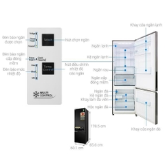 Tủ lạnh Panasonic inverter 320 lít NR-BC360QKVN