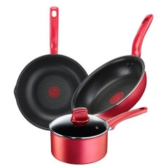 Bộ nồi chảo So Chef Tefal chảo 21cm G1350295/ chảo sâu 24 cm G13584495/ Quánh 18 cm G1352395