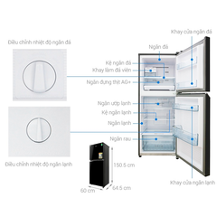 Tủ lạnh Panasonic inverter 268 lít NR-BL300PKVN