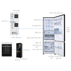 Tủ lạnh Panasonic inverter 320 lít NR-BC360WKVN