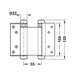 Bản lề bật hai chiều Hafele 927.97.020