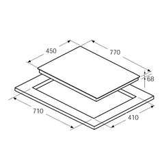 Bếp điện từ hồng ngoại kết hợp Hafele HC-M772B/ 536.01.815