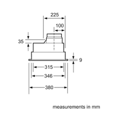 Máy hút mùi âm tủ Bosch DHL755B