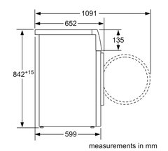 Máy sấy quần áo tụ hơi bơm nhiệt Bosch 9 kg WTM85260SG