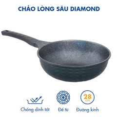 Chảo sâu 2 quai+ xửng hấp Korea King KW-32MSI