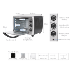 Lò nướng đối lưu ELectrolux EOT30MXC